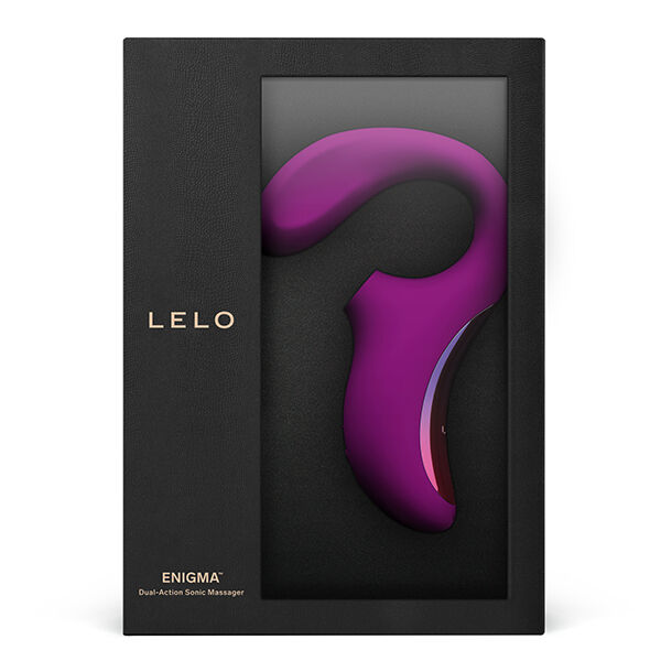 Lelo - Enigma Massaggiatore a Doppia Aspirazione Rosa Profonda - immagine 2