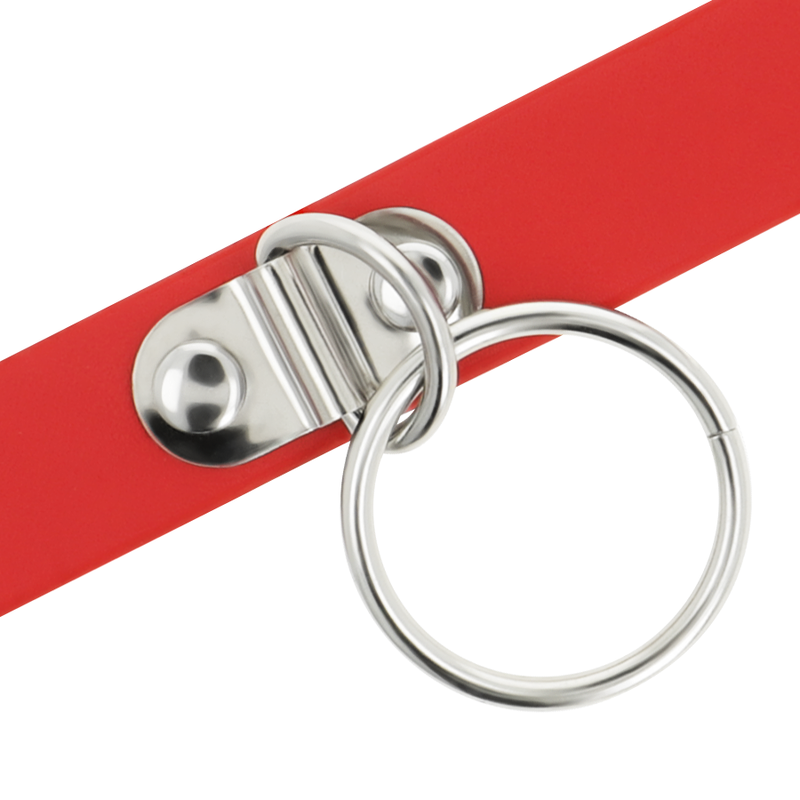 Coquette Chic Desire - Collana in Pelle Vegana Rossa Accessorio Fetish Donna - immagine 5