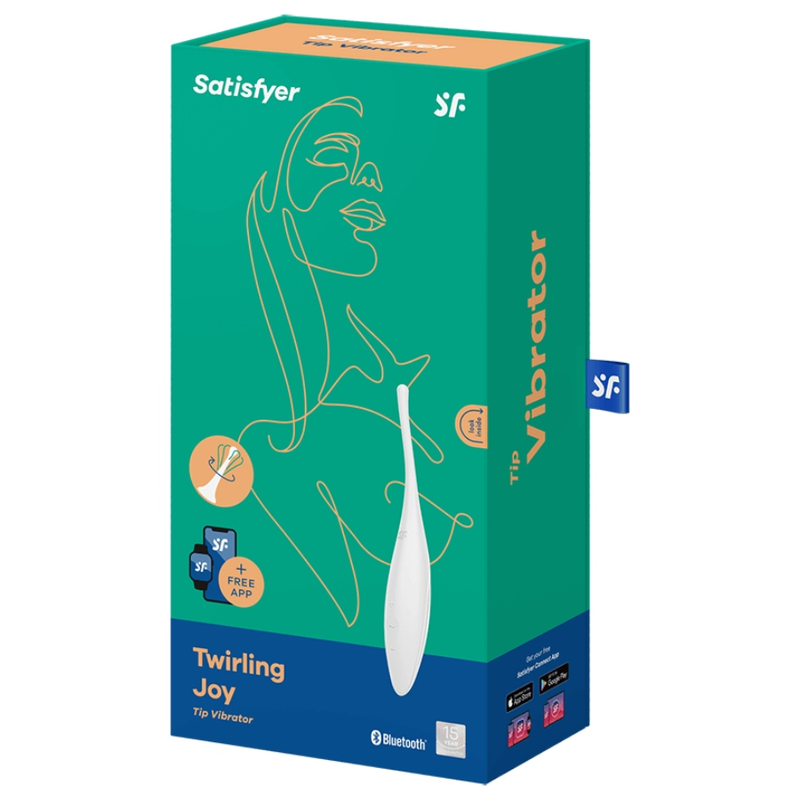 Satisfyer - Vibratore Twirling Joy Clit Tip Bianco - immagine 4