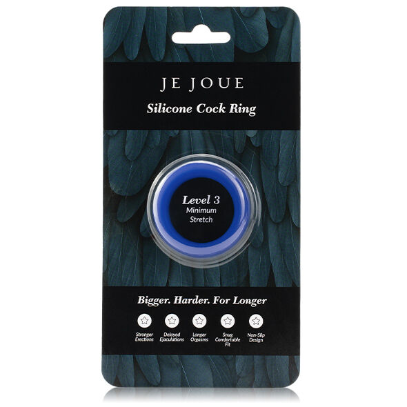 Je Joue - Anello in Silicone Blu Strangolamento Minimo - immagine 6