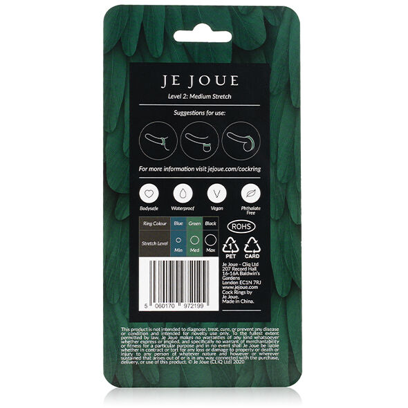 Je Joue - Anello in Silicone Verde - Strozzatura Media - immagine 6
