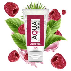 Aqua Travel - Lubrificante A Base Acqua Al Gusto Di Lampone Selvatico - 50 Ml