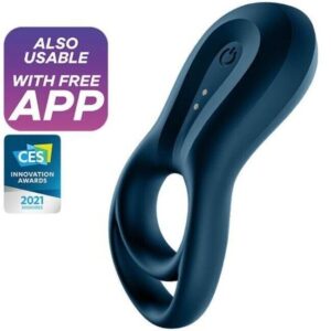 Satisfyer - App Vibratore ad Anello Epic Duo Blu