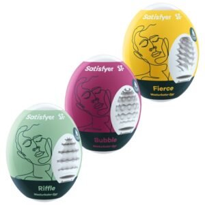 Satisfyer - 3 Uova Masturbatori Riffle, Bubble E Fierce