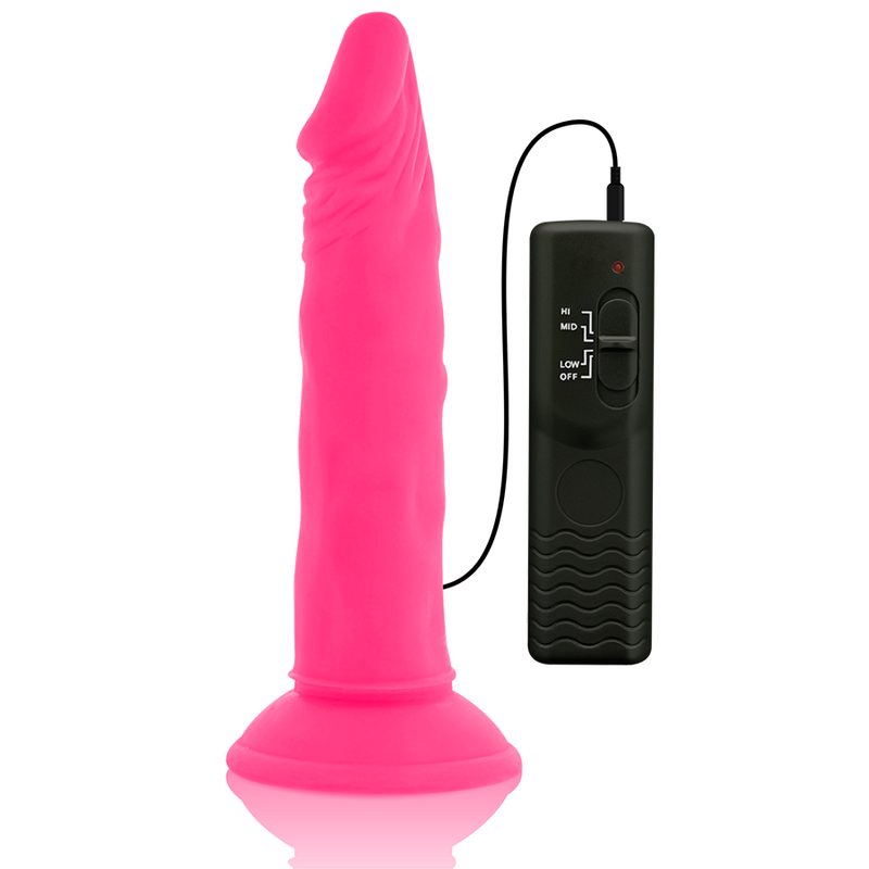 Diversia - Dildo Flessibile con Vibrazione Rosa 23 Cm Ø 4.3 Cm - immagine 6