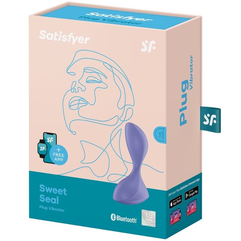 Satisfyer - Sweet Seal Tappo Vibrante App Viola - immagine 4
