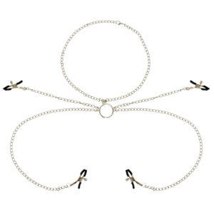 Ohmama Fetish 4 Morsetti Per Capezzoli Con Collana A Catena