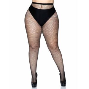Leg Avenue - Collant a Rete Taglia Plus