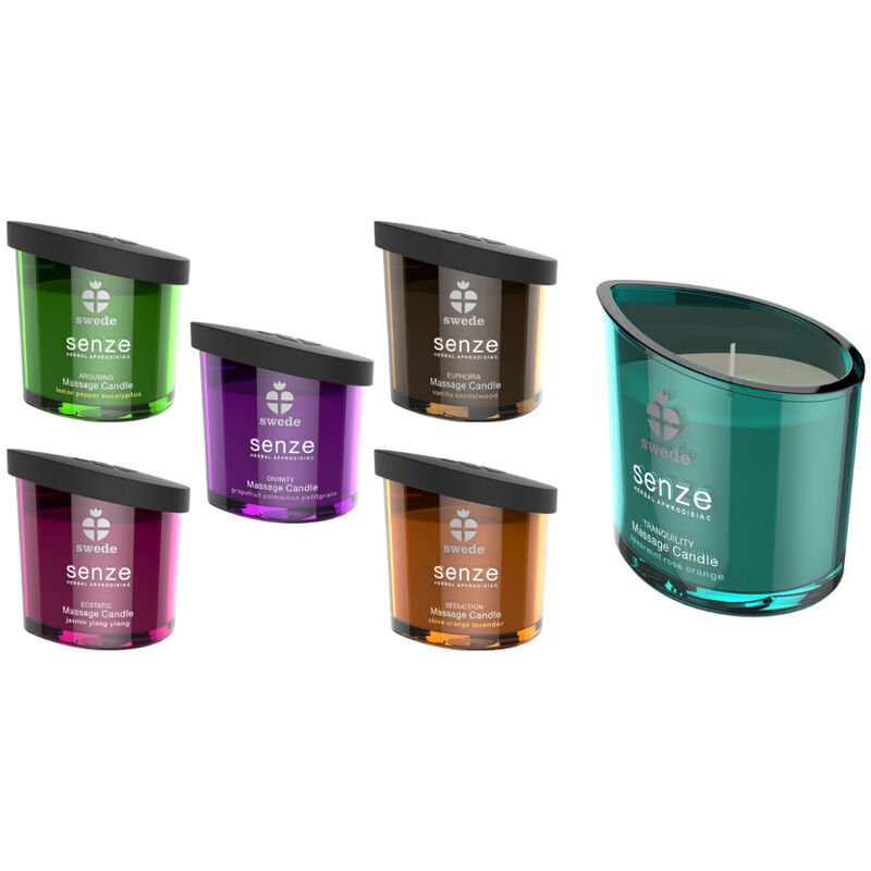 Swede - Candela da Massaggio Senze Euphoria - Vaniglia, Legno di Sandalo - immagine 2