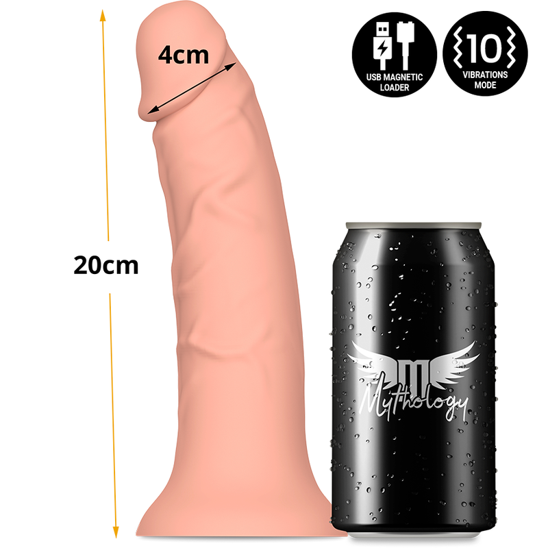 Mythology - Asher Original Dildo M - Vibratore Compatibile con Tecnologia Watchme Wireless - immagine 5