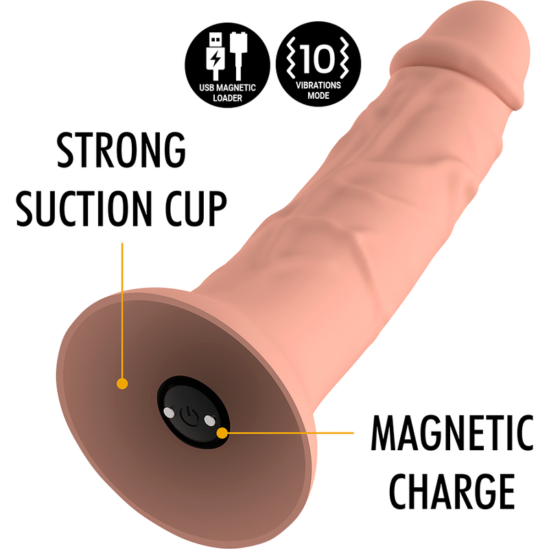 Mythology - Asher Original Dildo M - Vibratore Compatibile con Tecnologia Watchme Wireless - immagine 2