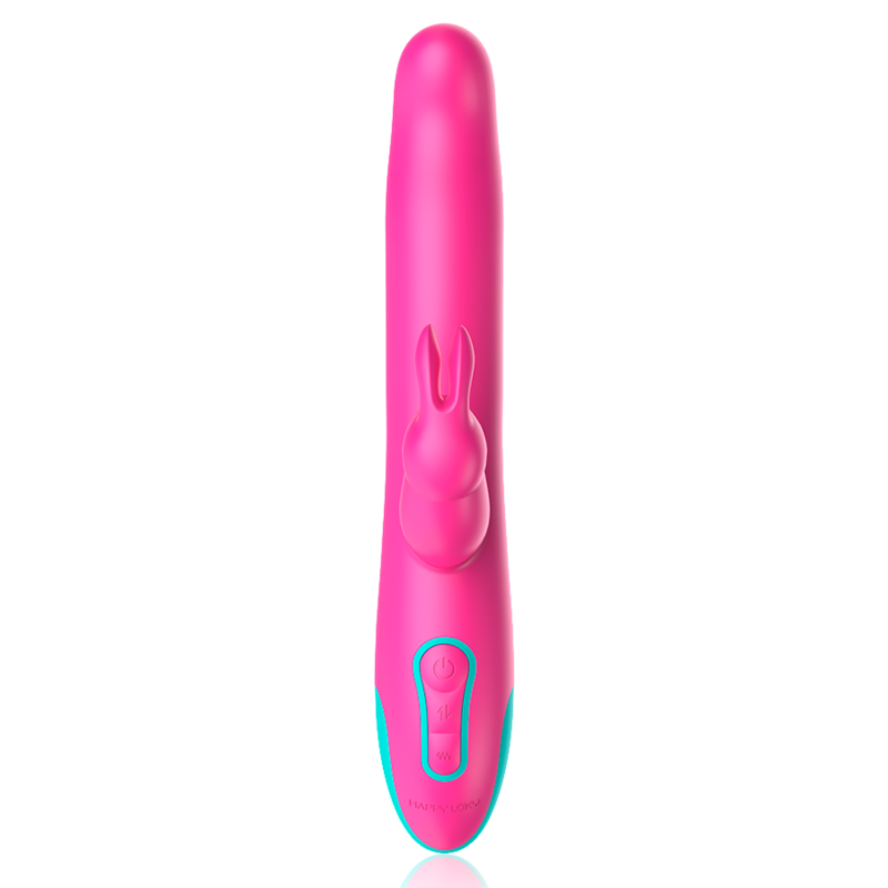 Happy Loky - Pluto Vibratore Rabbit E Rotatore + Telecomando Watchme - immagine 5