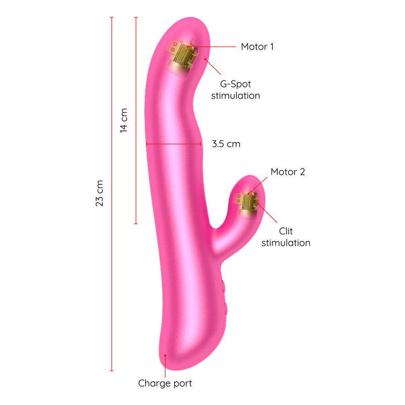 Oninder - Oslo Vibrazione e Rotazione Rosa - App Gratuita - immagine 3