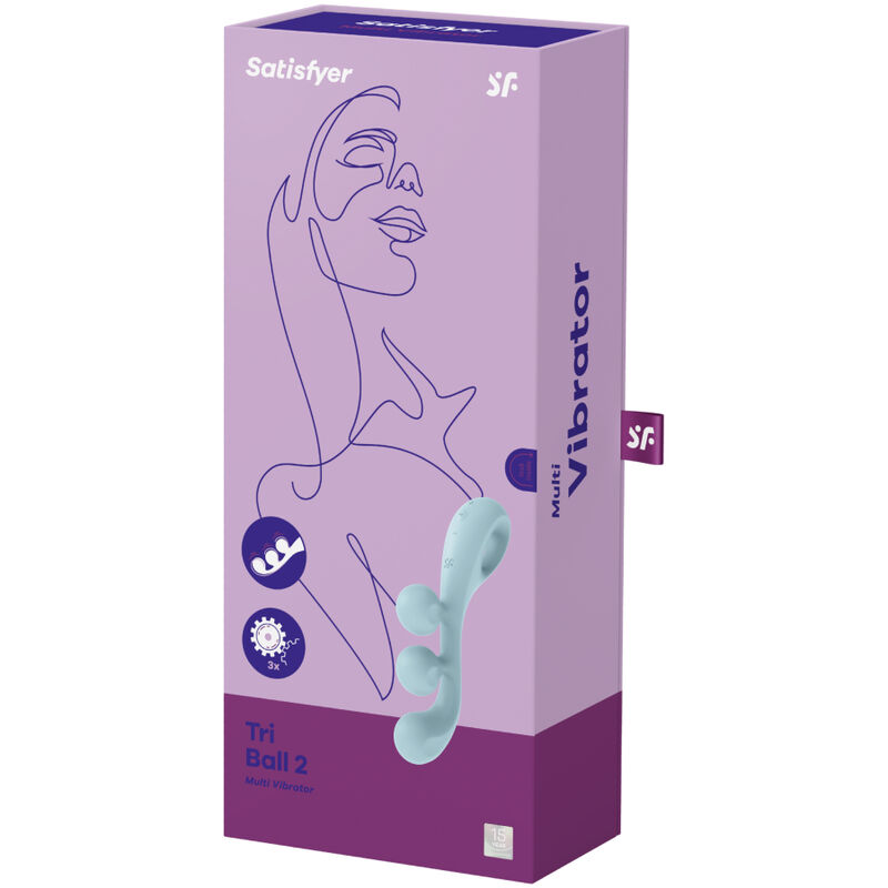Satisfyer - Multi Vibratore Tri Ball 2 Blu - immagine 4
