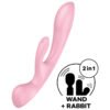 Satisfyer - Triple Oh Vibrazione Ibrida Rosa