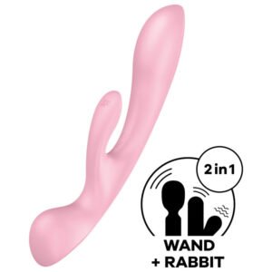Satisfyer - Triple Oh Vibrazione Ibrida Rosa