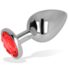 Ohmama - Plug Anale con Cristallo Rosso 8 Cm