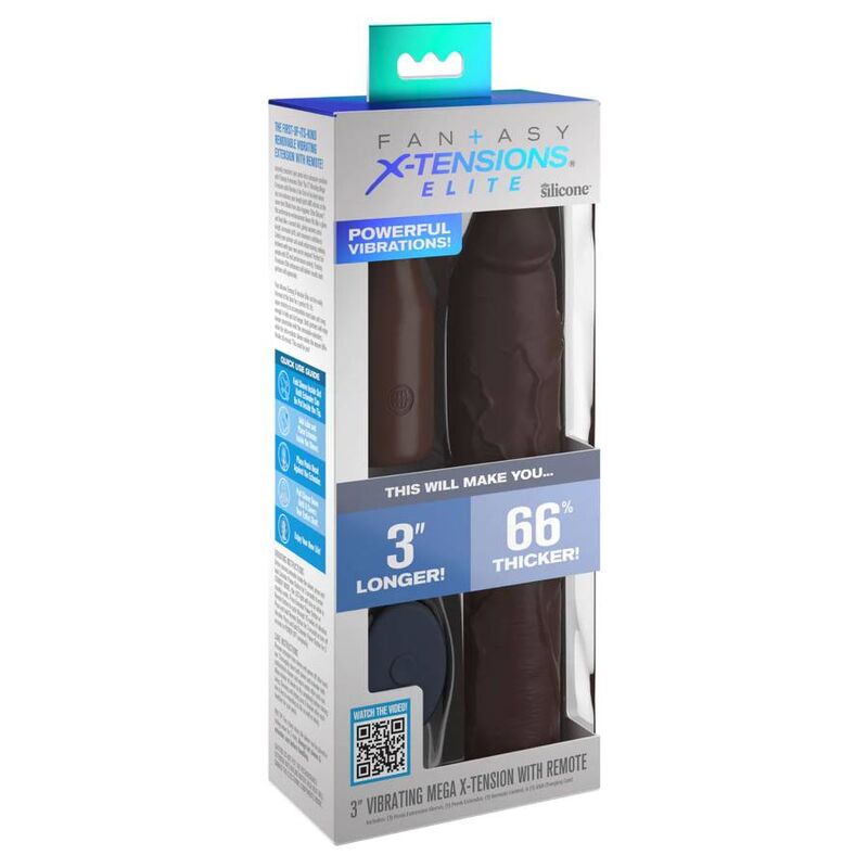 Fantasy X- Tensions - Pipedreams Manicotto 22,86 Cm + 7,62 Cm Spina Telecomando Marrone - immagine 2