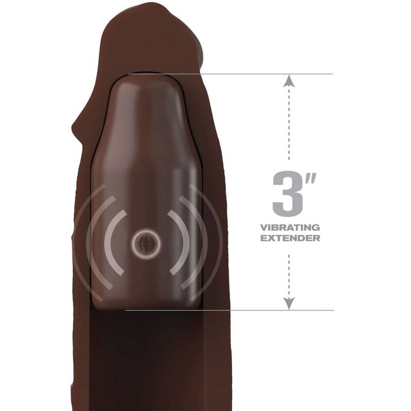 Fantasy X- Tensions - Pipedreams Manicotto 22,86 Cm + 7,62 Cm Spina Telecomando Marrone - immagine 3