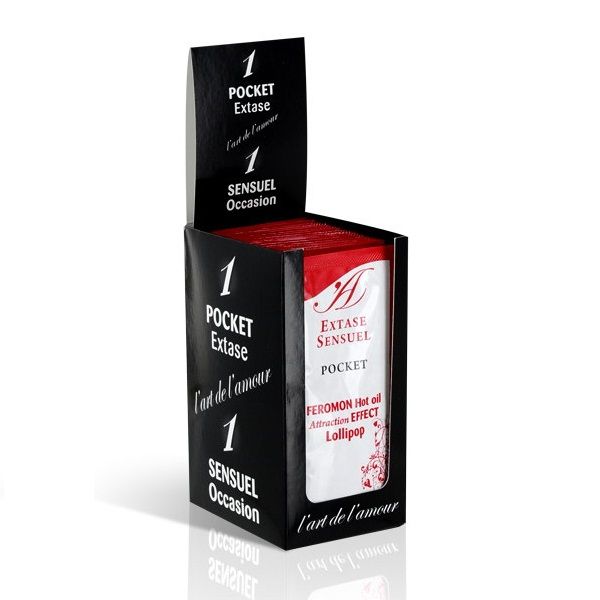 Extase Sensual - Olio da Massaggio ai Feromoni Effetto Calore Lollipop 10 Ml - immagine 2