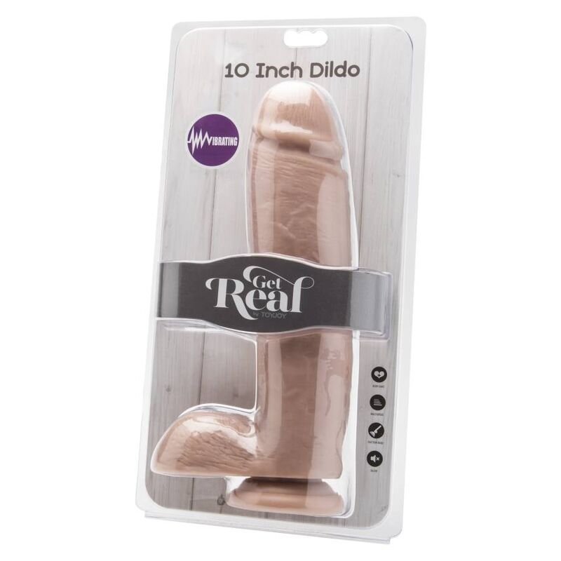 Get Real - Dildo 25,5 Cm con Vibratore per Sfere - immagine 2