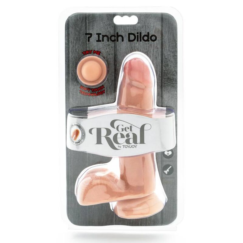 Get Real - Dildo a Doppia Densità 12 Cm Palle di Pelle - immagine 3