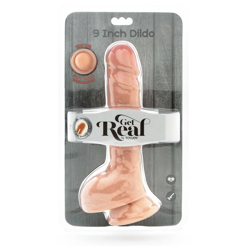 Get Real - Dildo a Doppia Densità 25,5 Cm Palle di Pelle - immagine 3