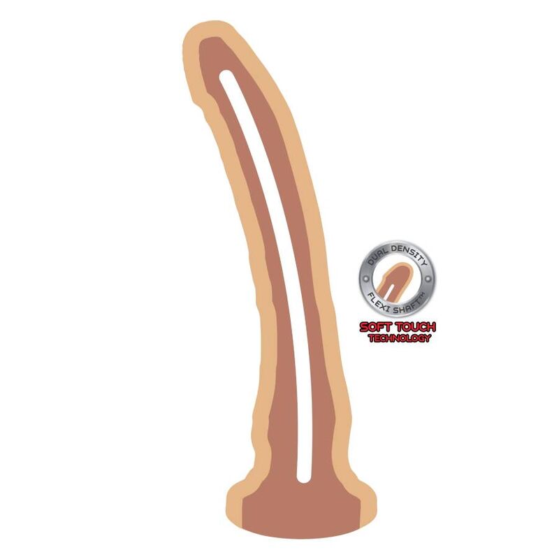 Get Real - Dong a Doppia Densità 20,5 Cm Pelle - immagine 2