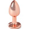 Secretplay - Tappo in Metallo Oro Rosa Taglia Piccola 7 Cm
