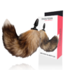 Darkness - Coda Naturale con Plug Anale in Silicone 10 Cm