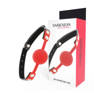 Darkness - Bavaglino In Silicone Rosso