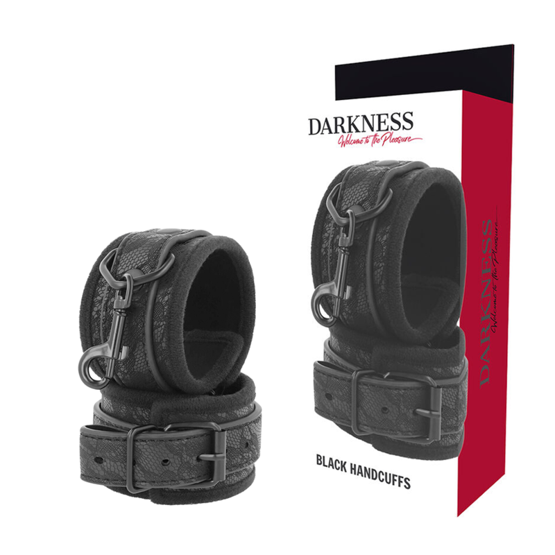 Darkness - Manette Bdsm Nere di Lusso - immagine 2