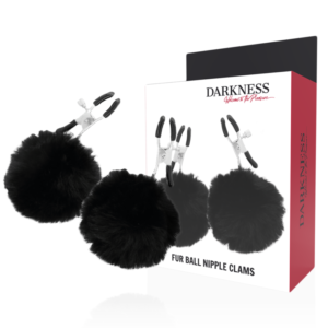 Darkness - Morsetti Per Capezzoli Con Pom Pom 1