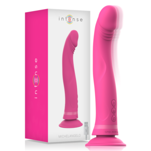 Intense - Dildo Vibratore In Silicone Rosa Michelangelo