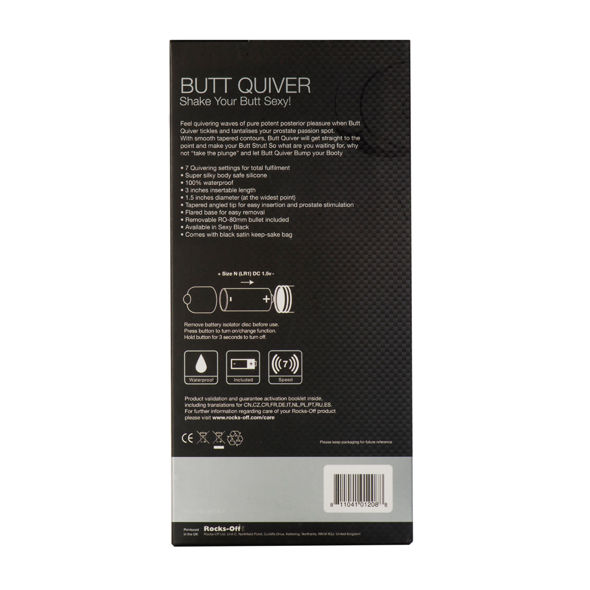Rocks-Off - Stimolatore Butt Quiver P-Point 7 Velocità Nero - immagine 3