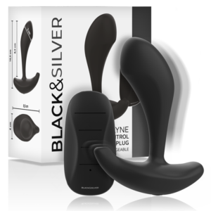 Black&Silver - Telecomando In Silicone Plug Anale Dwayne