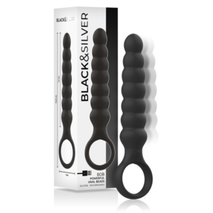 Black&Silver - Potente Dilatatore Anale in Silicone Bob