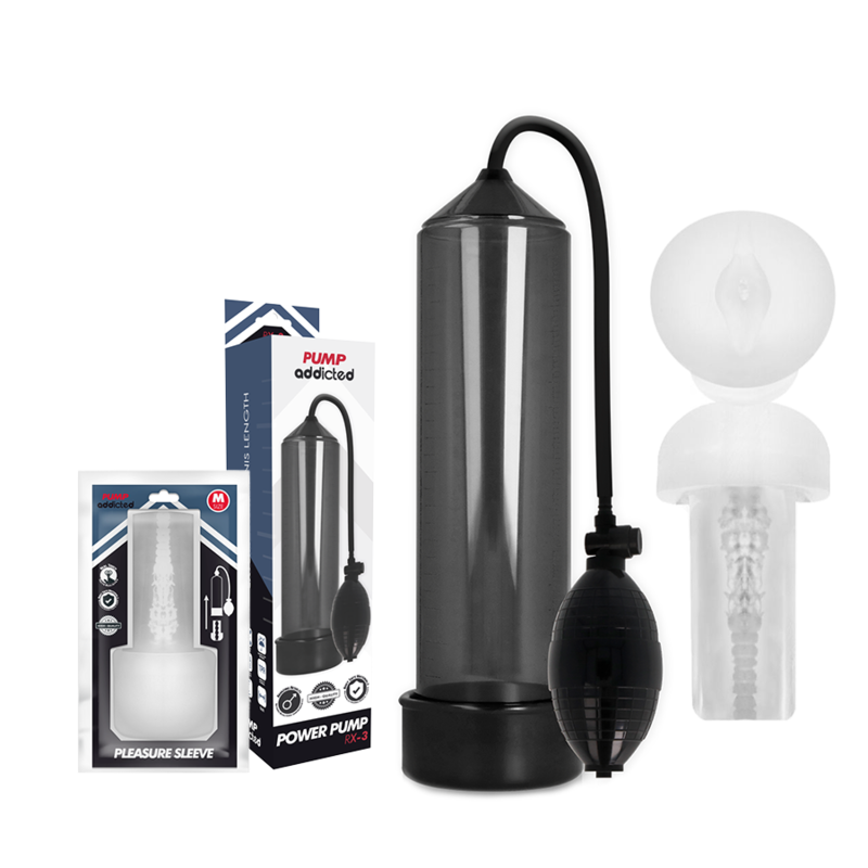 Pump Addicted - Rx3 Nero con Manicotto del Piacere - immagine 2