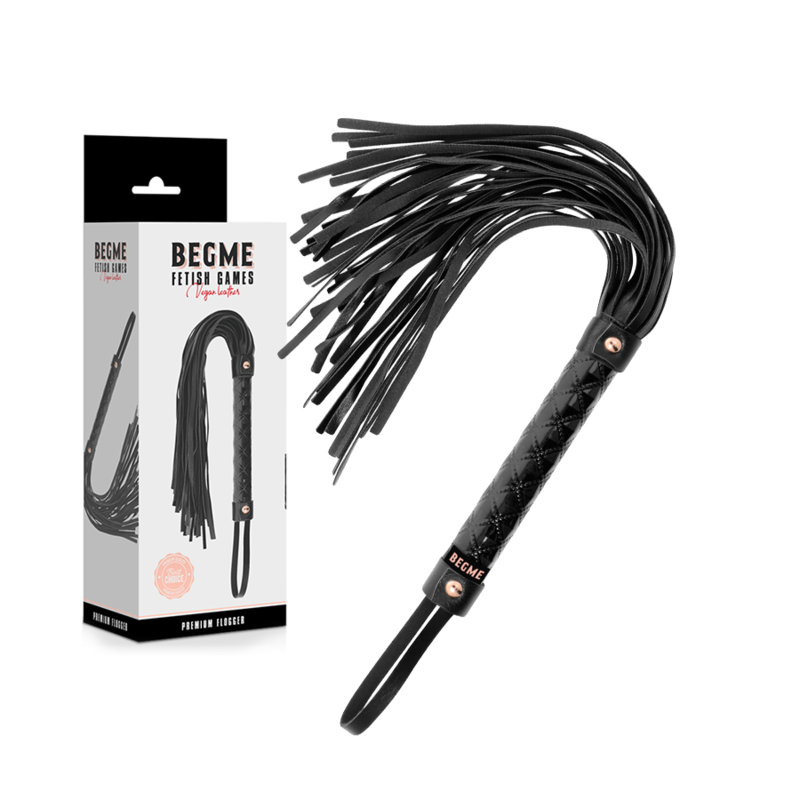 Begme - Black Edition Flogger in Pelle Vegana - immagine 2