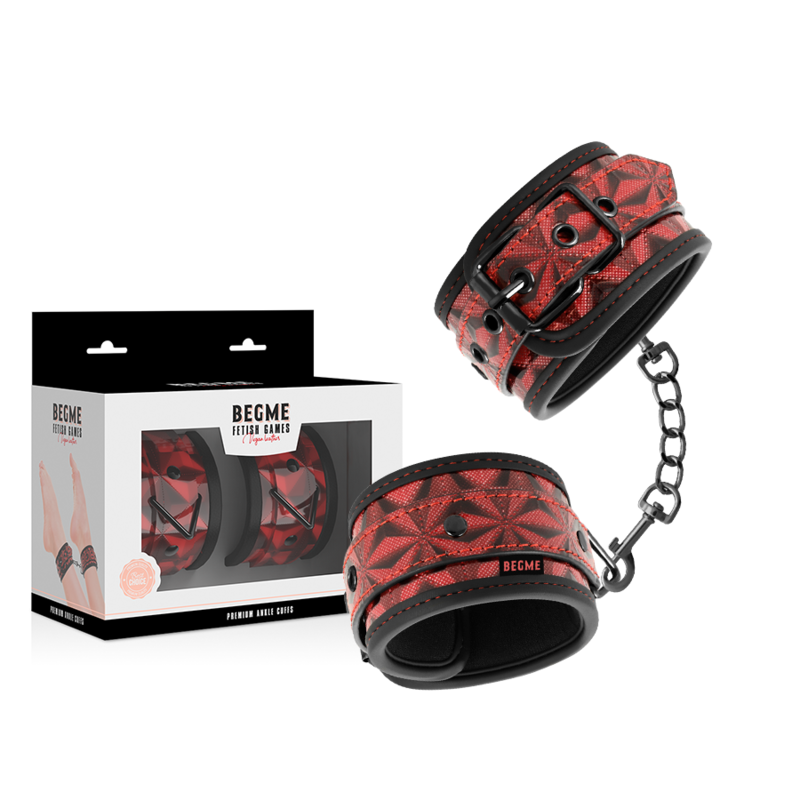 Begme - Polsini alla Caviglia Premium Red Edition con Fodera in Neoprene - immagine 2