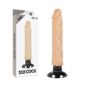 Basecock - Vibratore Realistico 2-1 Naturale 20 Cm Ø 4 Cm