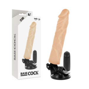 Basecock - Vibratore Realistico Telecomando Naturale 21 Cm Ø 4 Cm