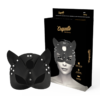 Coquette Chic Desire - Maschera Vegana in Pelle con Orecchie di Gatto