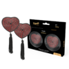 Coquette Chic Desire - Copri Capezzoli Cuore Nero / Rosso