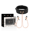 Coquette Chic Desire - Collana con Pinza per Capezzoli Fantasia con Fodera in Neoprene