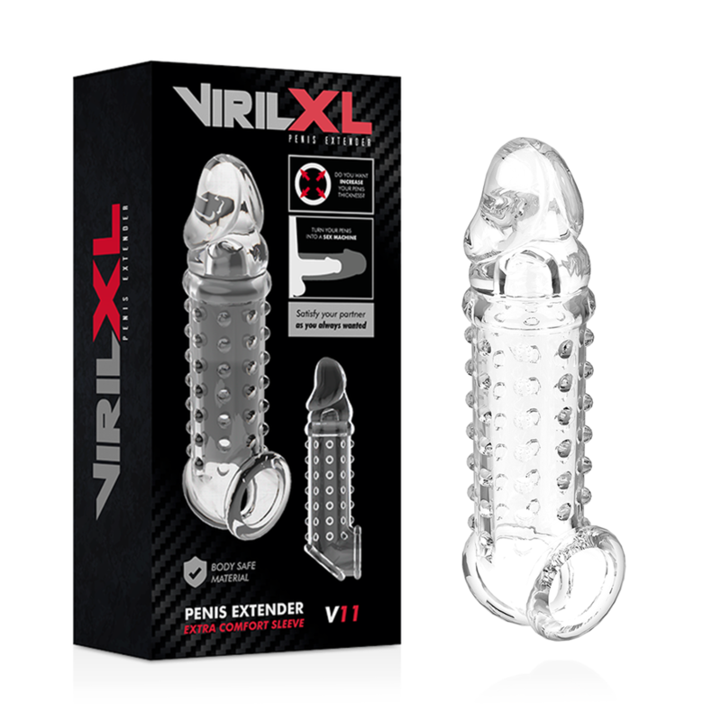 Virilxl - Estensione e Guaina per Pene V11 Trasparente - immagine 2