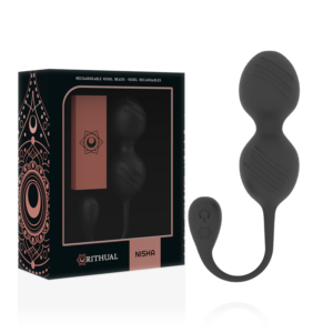 Rithual - Nisha Sfere Kegel Vibranti Ricaricabili Nere