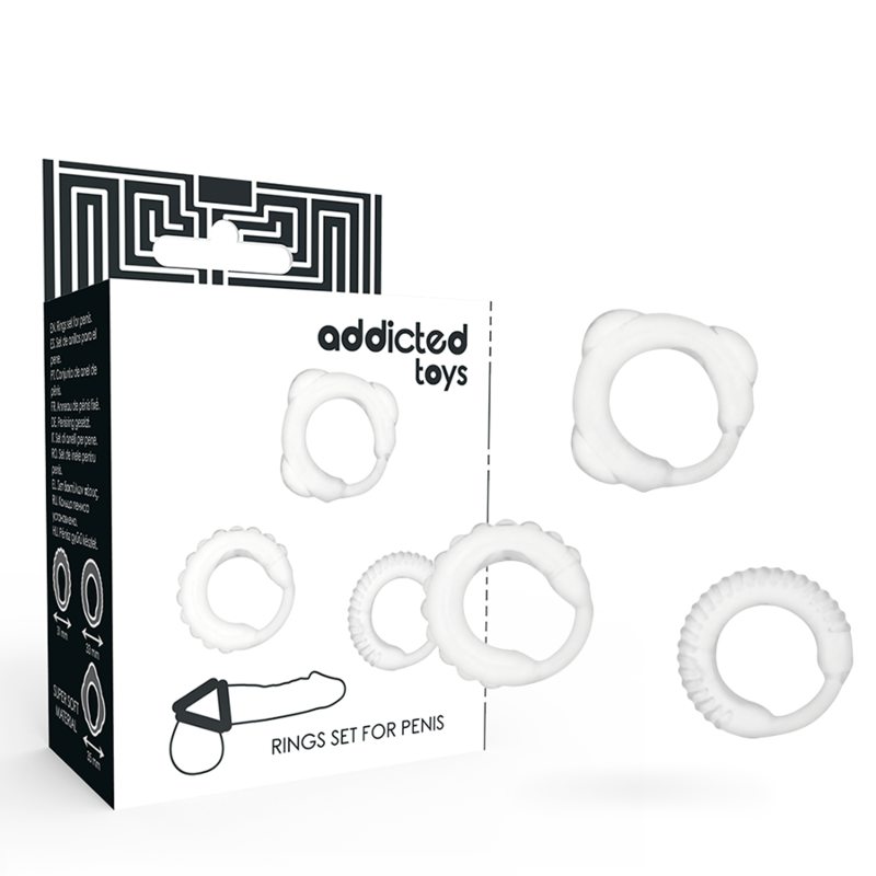 Addicted Toys - Set C-Ring Trasparente - immagine 2
