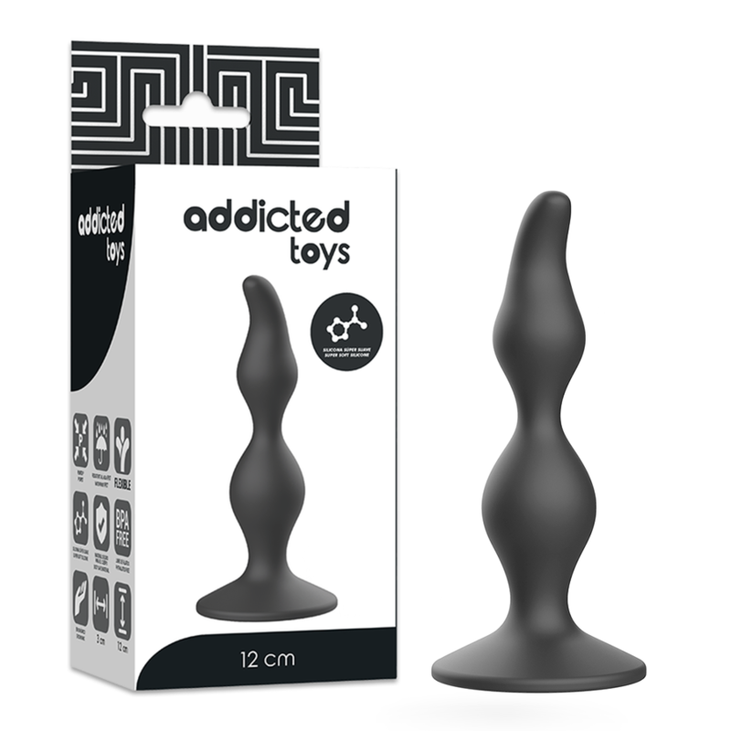 Addicted Toys - Plug Sessuale Anale 12 Cm Nero - immagine 2
