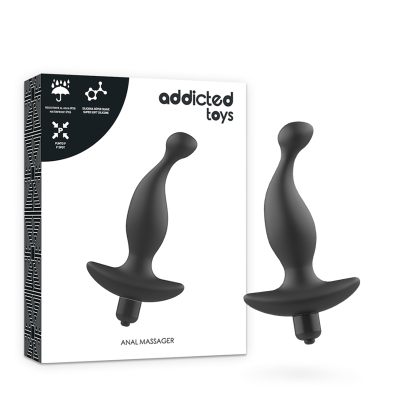 Addicted Toys - Massaggiatore Anale con Vibrazione Neramodello 1 - immagine 2